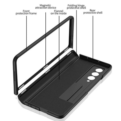 Magnetic Frame Plastic Stand All-included Case For Samsung Galaxy Z Fold4 Fold3 5G