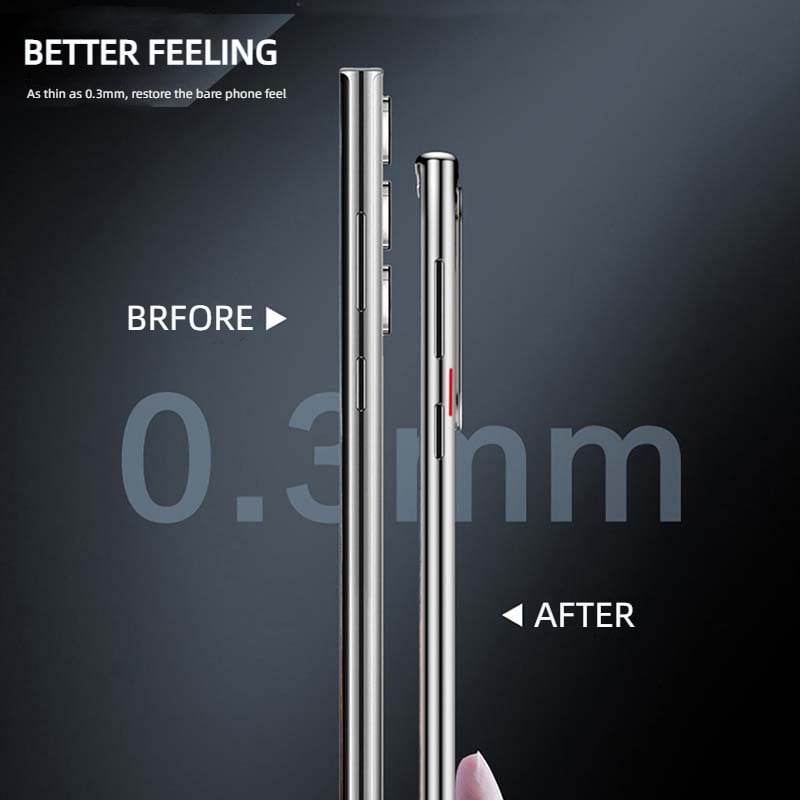 Transparent Luxury Plating Magnetic Cover for Samsung