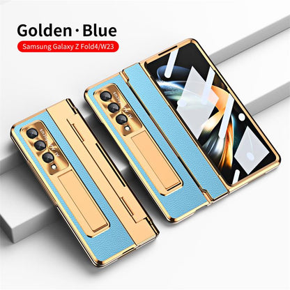 Magnetic Frame Plastic Stand All-included Case For Samsung Galaxy Z Fold4 Fold3 5G