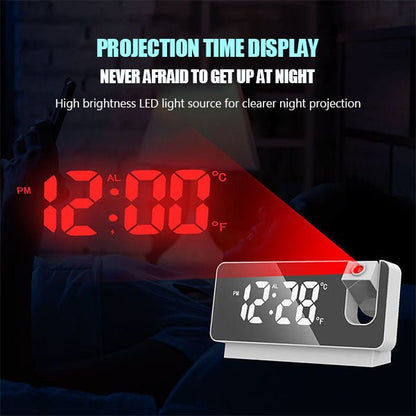 (🎁Early Christmas Sale🎁)Mirror projection alarm clock