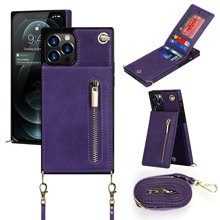 Casetic Crossbody Wallet iPhone Case-Credit Card Holder