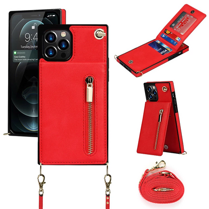 Casetic Crossbody Wallet iPhone Case-Credit Card Holder