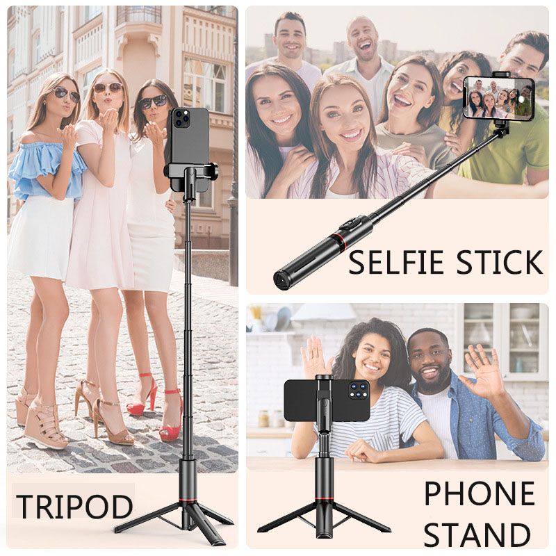 Pousbo® Retractable Bluetooth Selfie Stick Tripod