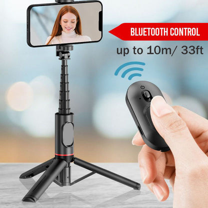 Pousbo® Retractable Bluetooth Selfie Stick Tripod