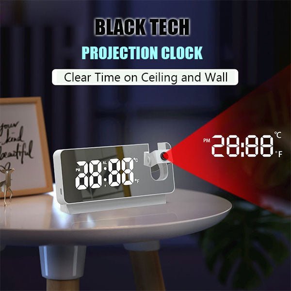 (🎁Early Christmas Sale🎁)Mirror projection alarm clock