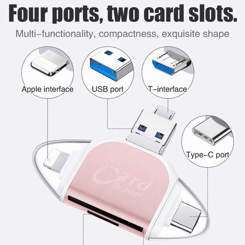 🔥Hot Sale🔥4-in-1 Multifunctional Card Reader